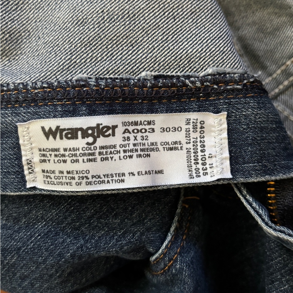 Wrangler Premium Performance Advanced Comfort Cowboy Cut Slim Fit Jeans 38x32 - Picture 7 of 11